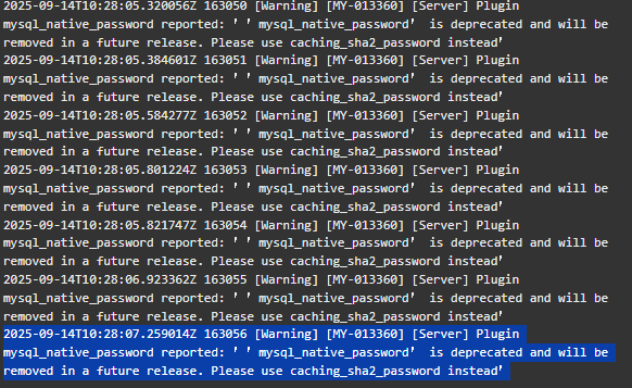 mysql_native_password,caching_sha2_password